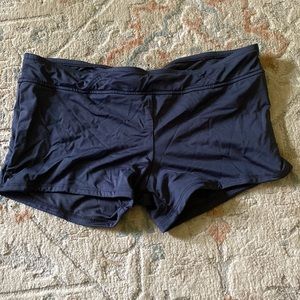 Dark grey swim shorts